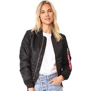 Alpha Industries MA-1 Black Bomber Jacket